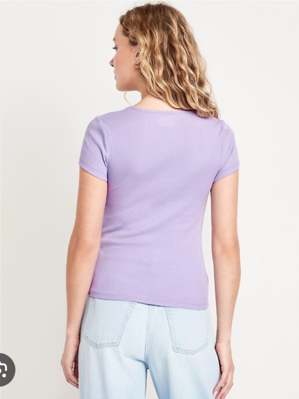 💕3/$25💕 Old Navy Square Neck Ribbed Tshirt - Picture 2 of 5